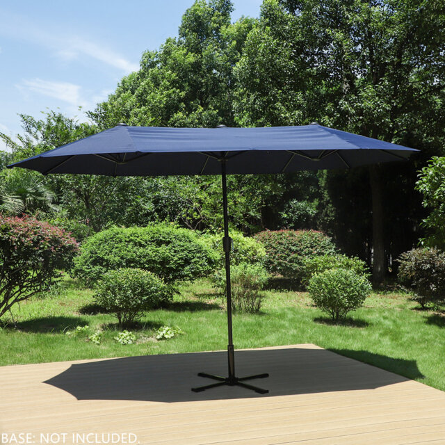 Kenley 4m x 2m Rectangular Traditional Parasol
