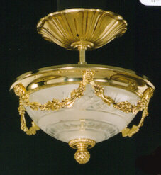 Crites Glass Semi Flush Mount