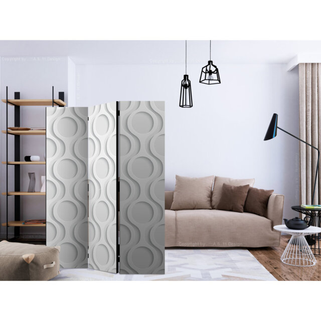 Haadhi 135cm W x 172cm H 3 - Panel Solid Wood Folding Room Divider