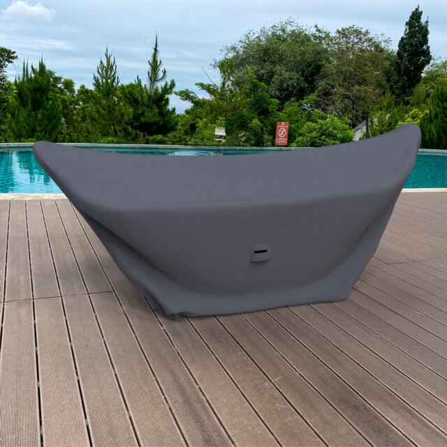 2-Person Porch Swing Cover For Harrington Spreader Bar Hammock, Water-Repellent UV-Resistant Polyester With Tie-Downs