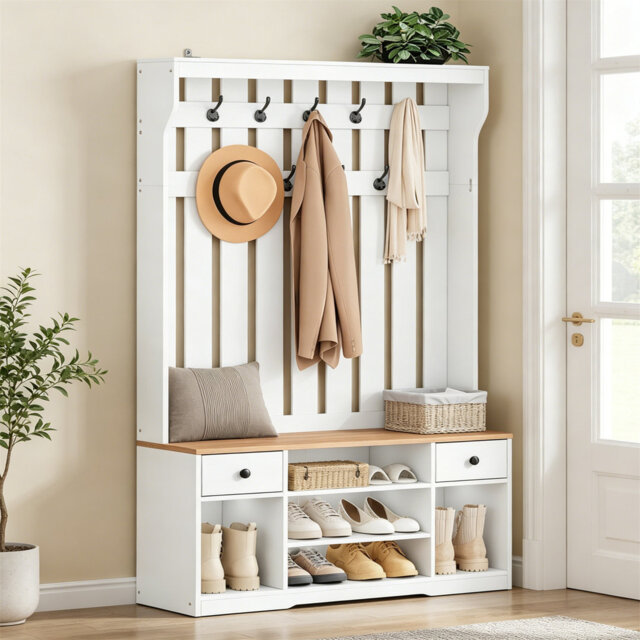 Metal 9 - Hook Coat Rack