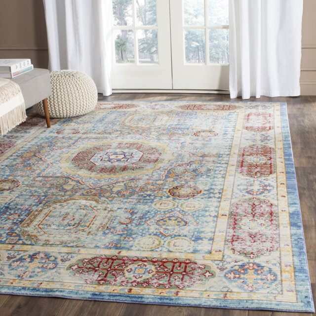Jaelyn Red/Blue Rug