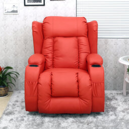 Deneishia Manual Swivel Rocking Recliner with Heat and Massage
