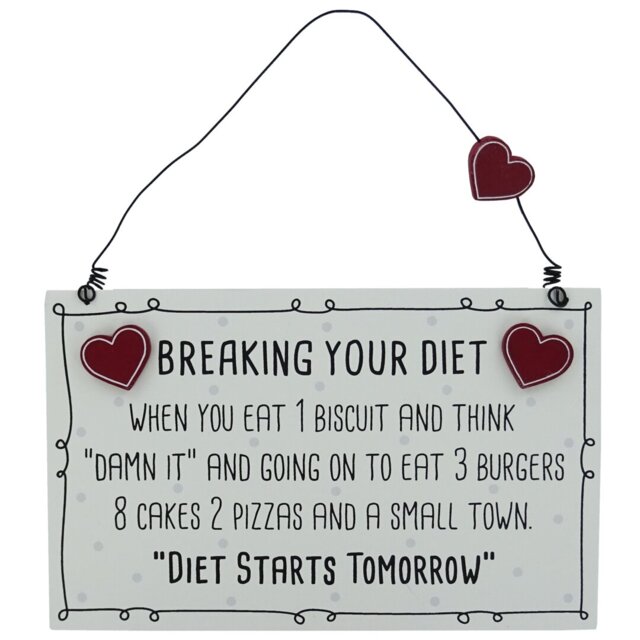 Breaking Your Diet Wall Décor