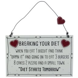 Breaking Your Diet Wall Décor