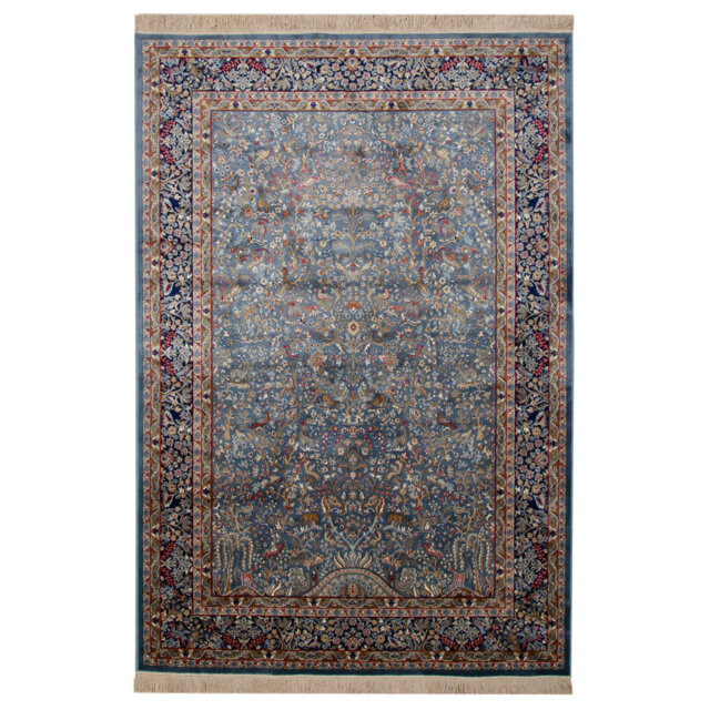 Fairlin Bizantine Kashmir Machine Woven Brown Rug