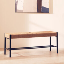 Oberle Wicker Bench