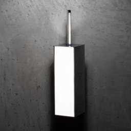 Modern Design Silicone Toilet Brush And Holder Set,Durable,Stainless Steel,Chrome,Silver