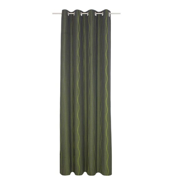 Pedersen Cotton Blend Eyelet Curtain, single Panel, opaque