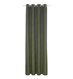 Pedersen Cotton Blend Eyelet Curtain, single Panel, opaque