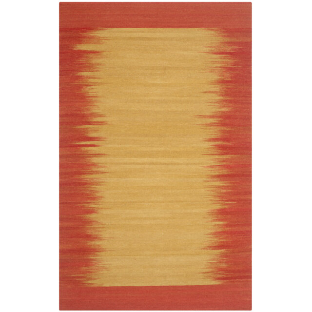 Duprey Hand Hooked Wool Rust/Gold Rug