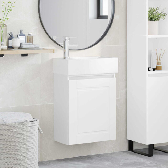 Single Bathroom Vanity with Ceramic Basin