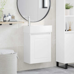 Single Bathroom Vanity with Ceramic Basin