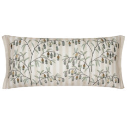 Chinese Lanterns Floral White Rectangular Cushion Cover