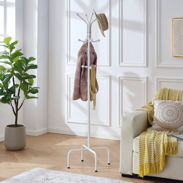 Metal Freestanding 12 - Hook Coat Rack