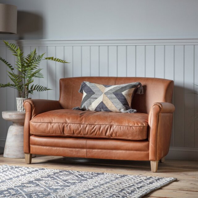 Phillipston 2 Seater Top Grain Leather Sofa