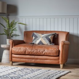 Phillipston 2 Seater Top Grain Leather Sofa