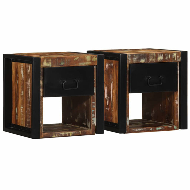 40cm W Solid Wood Bedside Table
