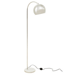 Dequilla 155cm White Arched Floor Lamp