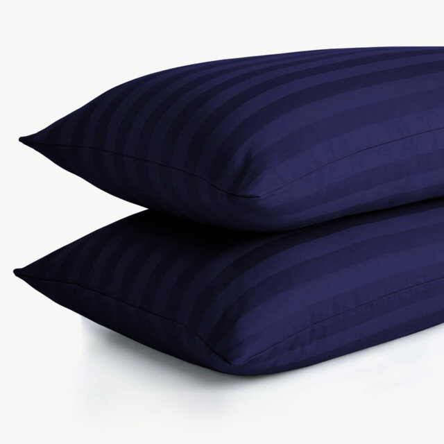 Aspire Homeware Ultra Soft & Breathable Microfiber Striped Pillowcase (Pack Of 2)