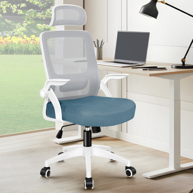 Office Chair Mesh Tilt Executive Fabric Seat