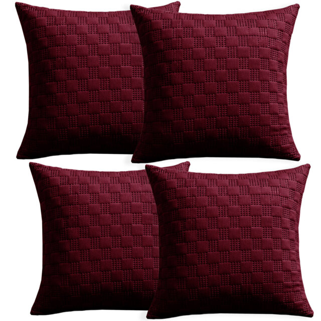 Aspire Homeware Embossed Square Velvet Cushion Covers