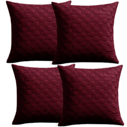 Aspire Homeware Embossed Square Velvet Cushion Covers
