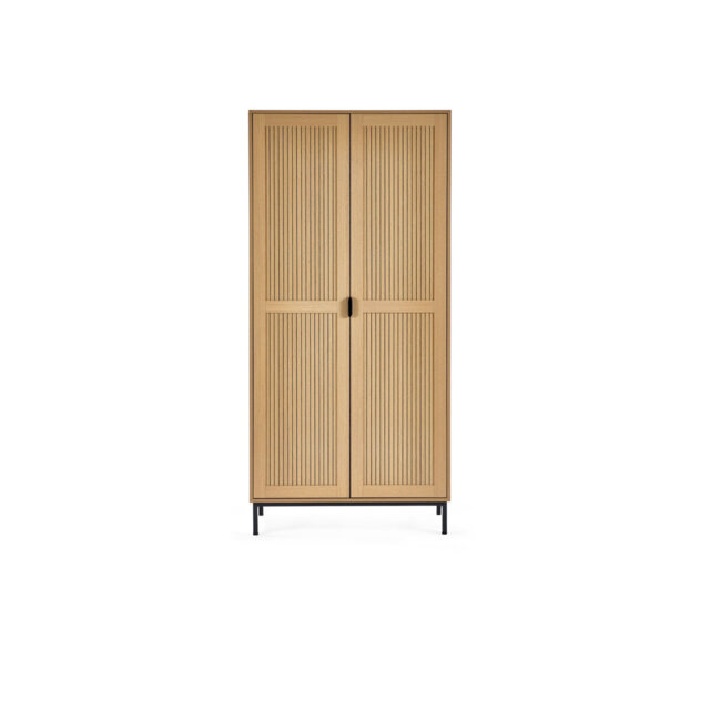 Ellaville 2 Door Solid + Manufactured Wood Wardrobe