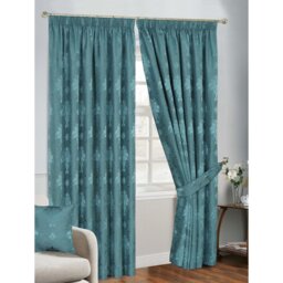 Virginia Cotton Blend Semi Sheer Curtain Panel Pair