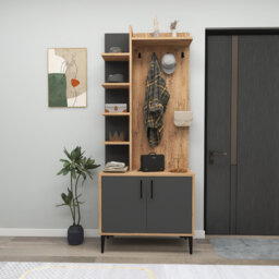 Maddyson Hall Tree 74.4cm Wide with Shoe Storage