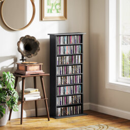 HOMCOM DVD Storage Unit, DVD Shelf, CD Tower