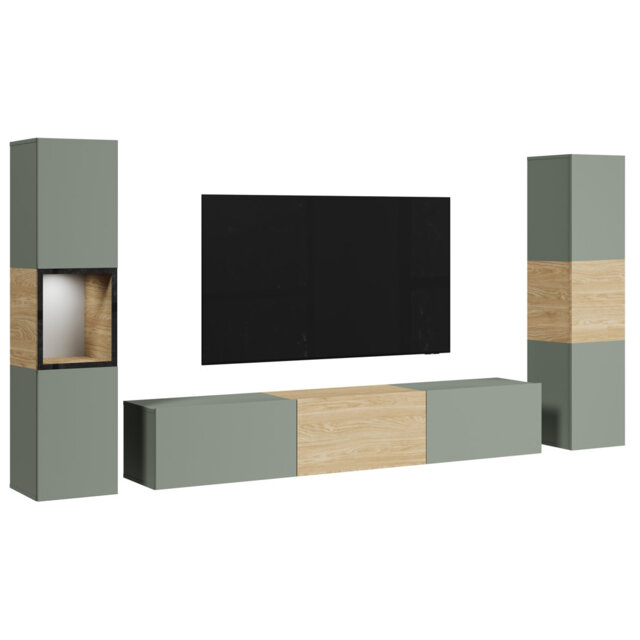 "Cathan Unfinished Entertainment Centre for TVs up to 78"" with Fireplace Included"