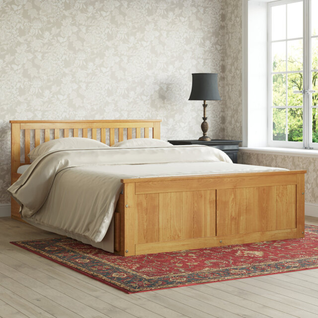 Mission Solid Wooden Larksville Storage Bed Frame