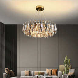 Bernaldino Chandelier K9 Crystal Raindrop Chandelier for Dining Room, Kitchen, Living Room, Bedroom