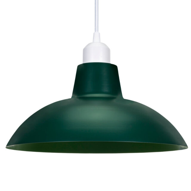 Industrial Retro Designed Matt Curved Ceiling Pendant Light Shade