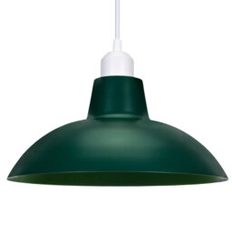 Industrial Retro Designed Matt Curved Ceiling Pendant Light Shade