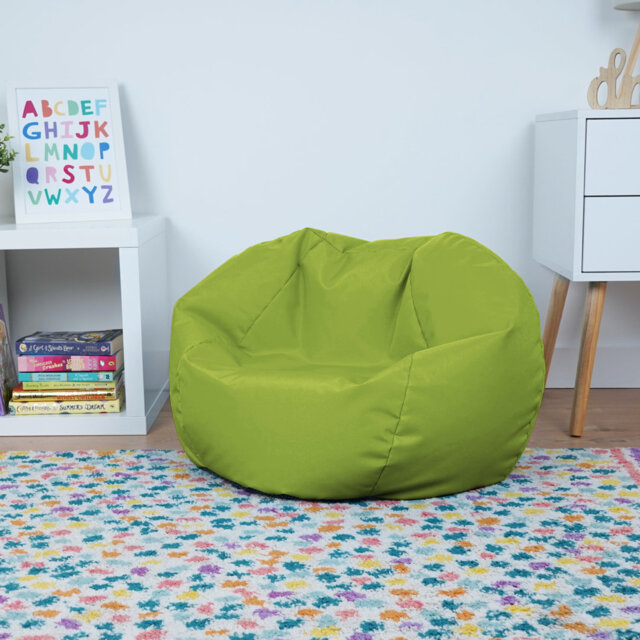 Wipe Clean Kids Bean Bag Chair With Filling Included - Outdoor Kiddies Beanbag Seat - Machine Washable Childrens Beanbag Furniture For Girls & Boys -