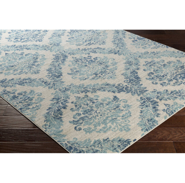 Arteaga Dark Blue/Teal/Cream Rug