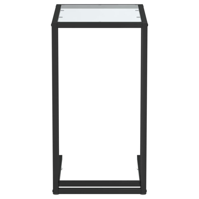 Nathanson Glass Top Block End Table