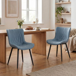 Comfortable Padded Dining Chairs with Back Easy Assembly Upholstered Side Chair, Accent Chairs for Kitchen, Dining Room