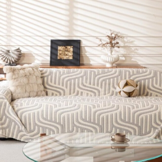 Sofa Cover Washable For 3 Cushion Couch Sofa (180 X 300 Cm, Light Grey)