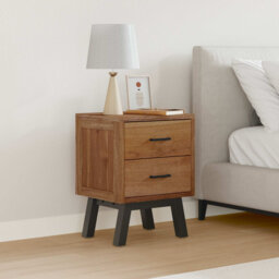 40cm W Solid Wood Bedside Table