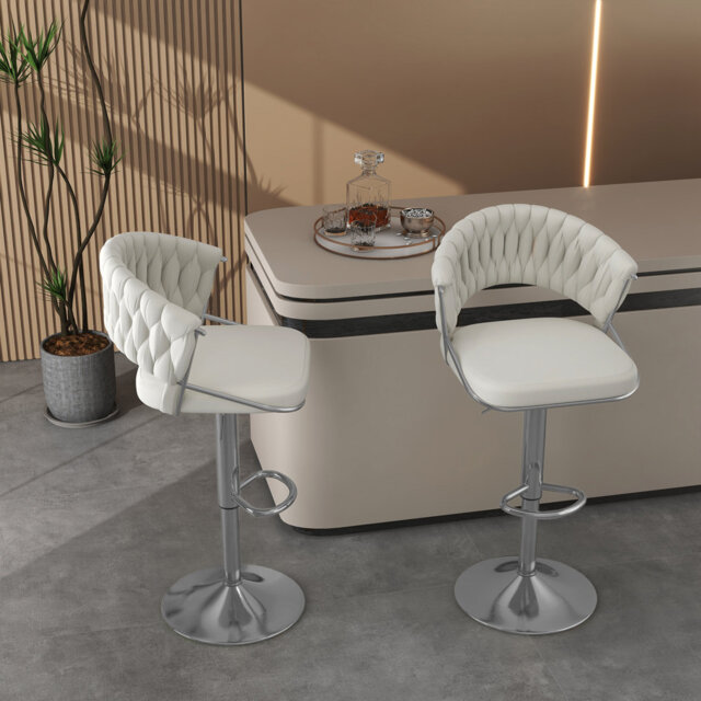 Christal Height Adjustable Swivel Bar Stool