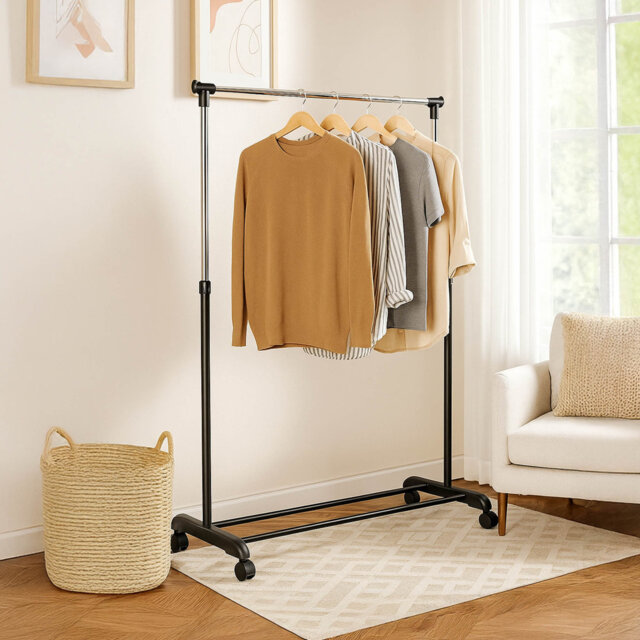 80cm Rolling Clothing Rack
