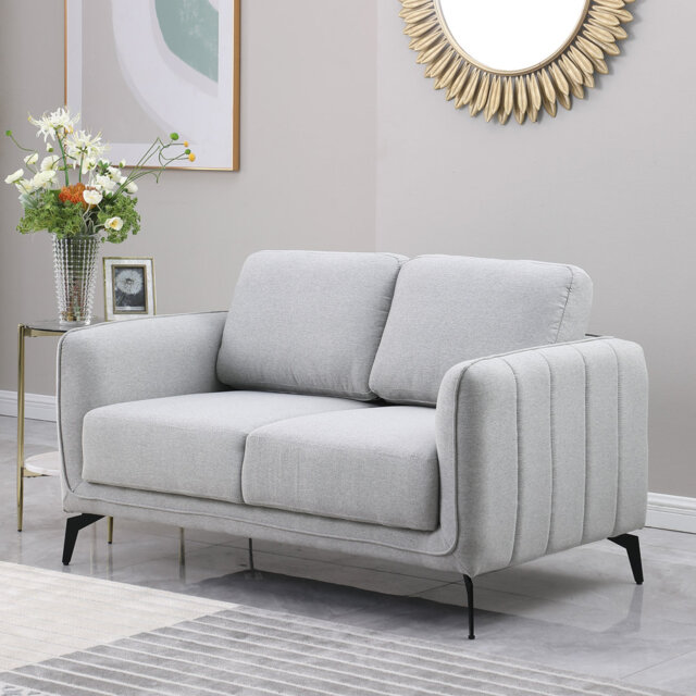 Ballycor Modern Scandi Style Fabric Living Room 2 Seater Sofa