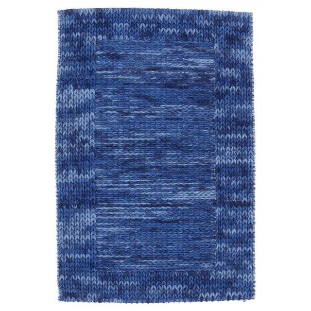 Gosford Handmade Kilim Wool Blue Rug