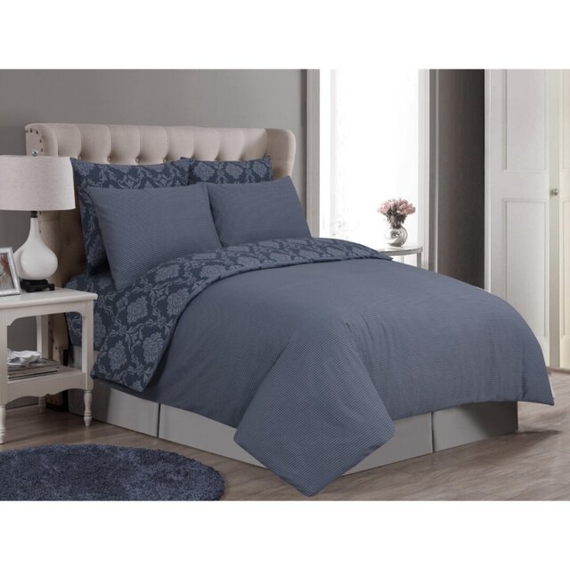 Fortenberry Satin Solid Colour Duvet Cover Set with Pillowcases Included