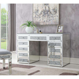 Vanity Dressing Table with 13-Drawers Glass top 130cm Wide
