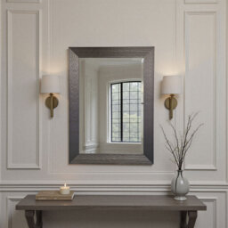 Madge Wavy Framed Wall Mounted Accent Mirror Bevelled