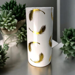 "Elegant Ceramic Umbrella & Walking Stick Stand – 18 "" High Decorative Freestanding Vase for Home Décor"